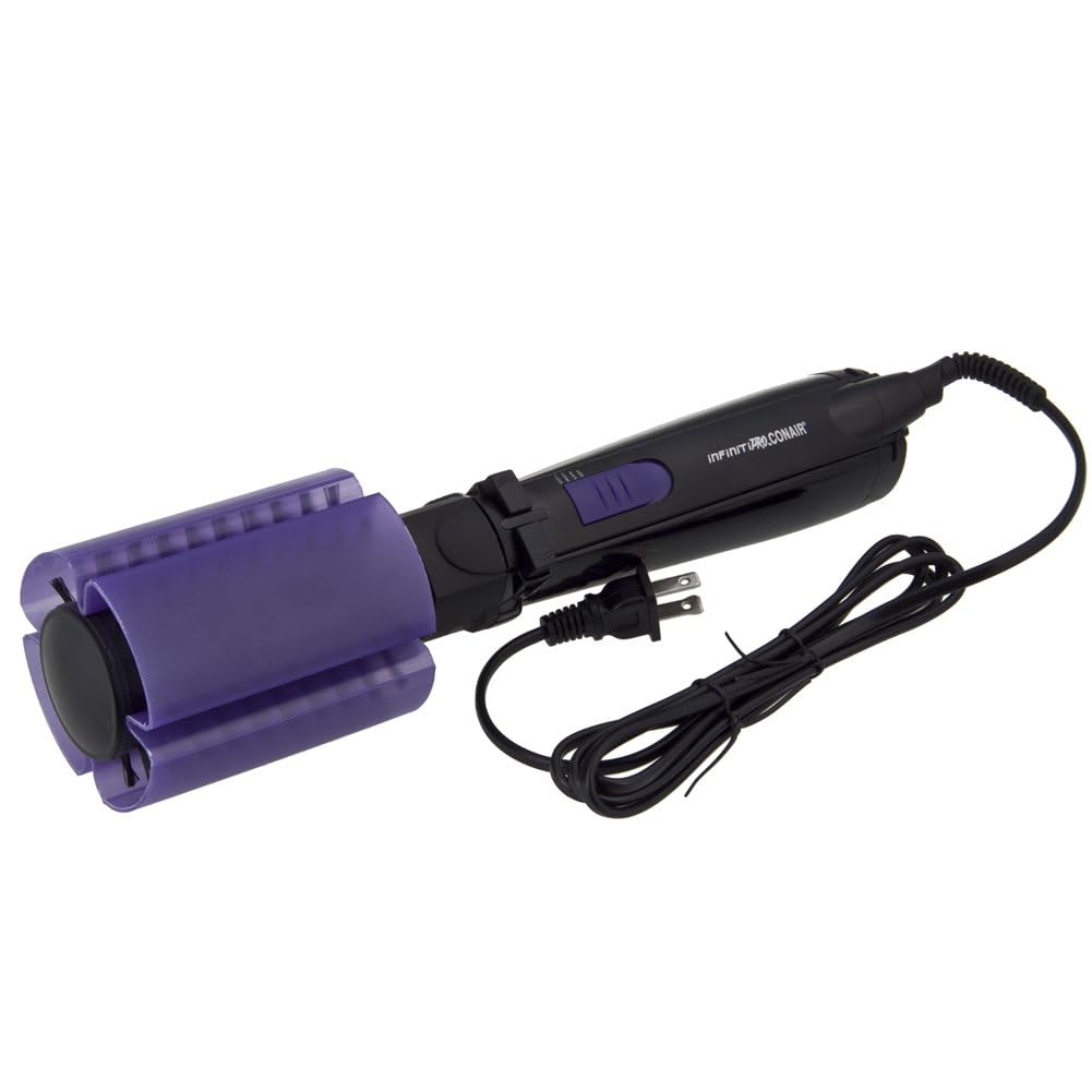 InfinitiPro Spin Air bristle close-up demonstrates smooth, controlled styling with reduced frizz