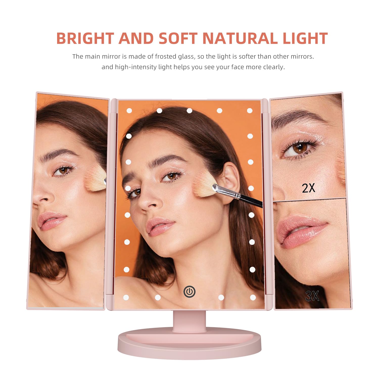 Infitrans right panel 3x magnification for close-up grooming precision.