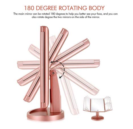 Infitrans mirror with 180-degree rotation for flexible viewing angles.