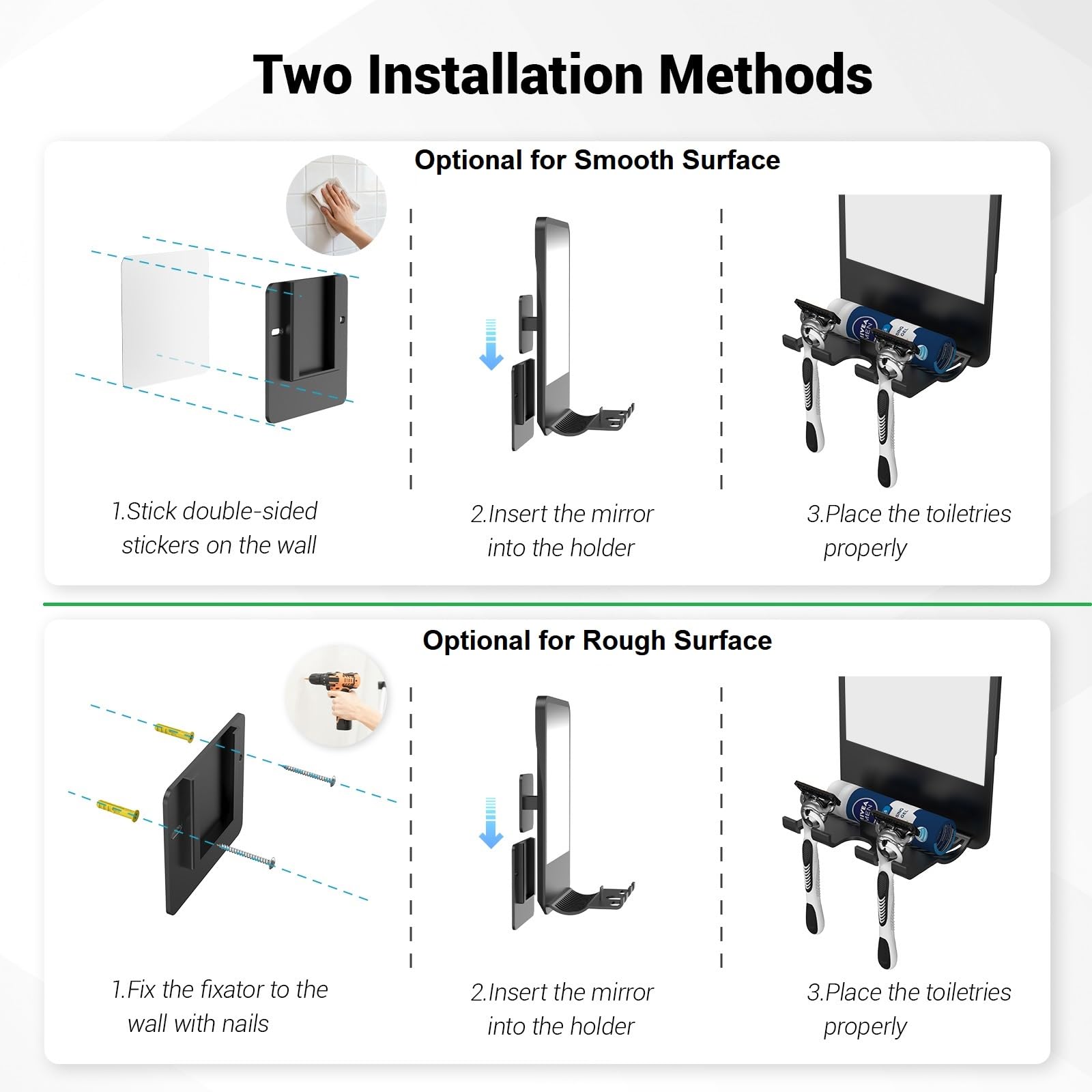 Infitrans foam-canister storage adds convenient organization inside the bracket
