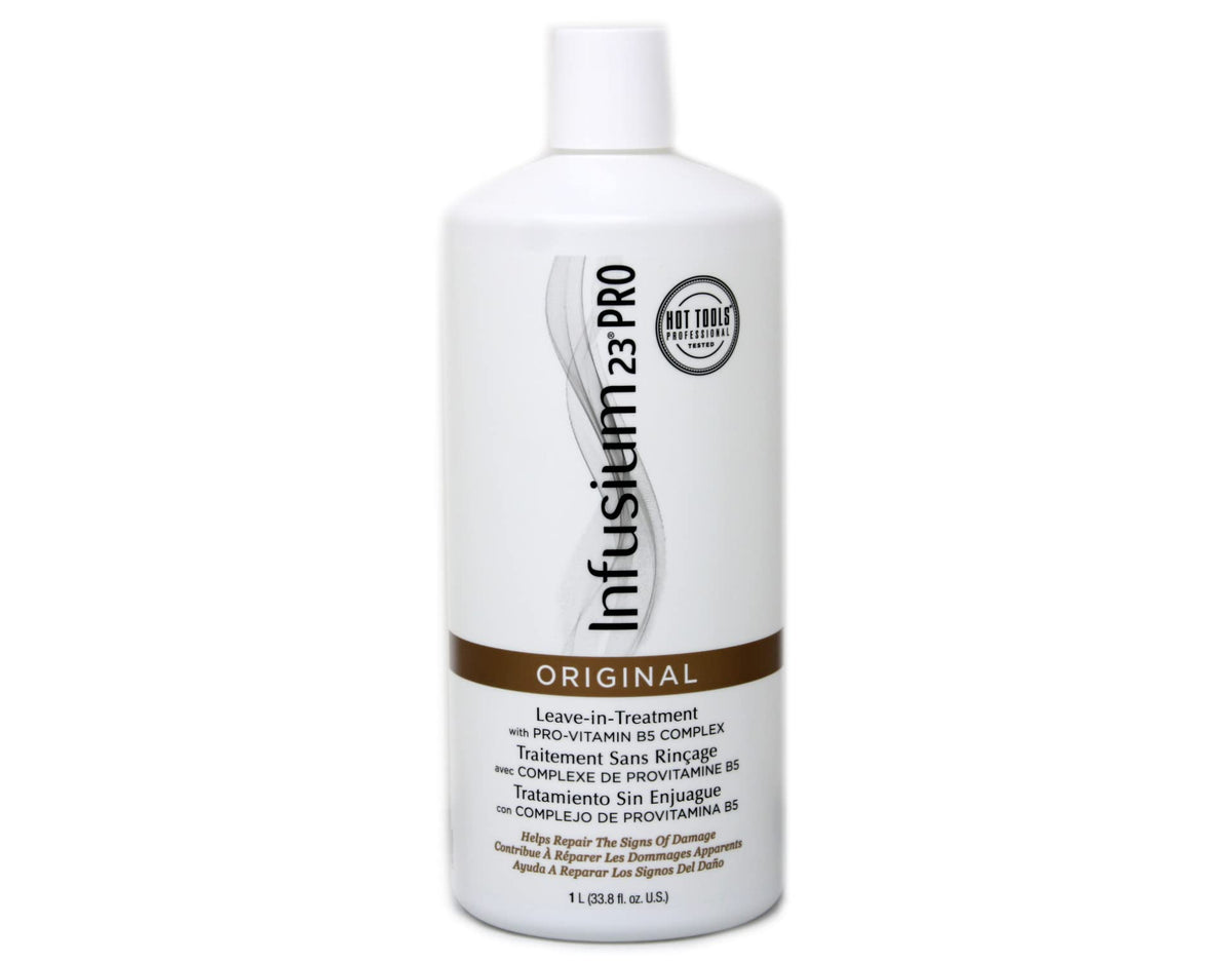 Infusium-23 original formula leave-in bottle showing lightweight detangling capability