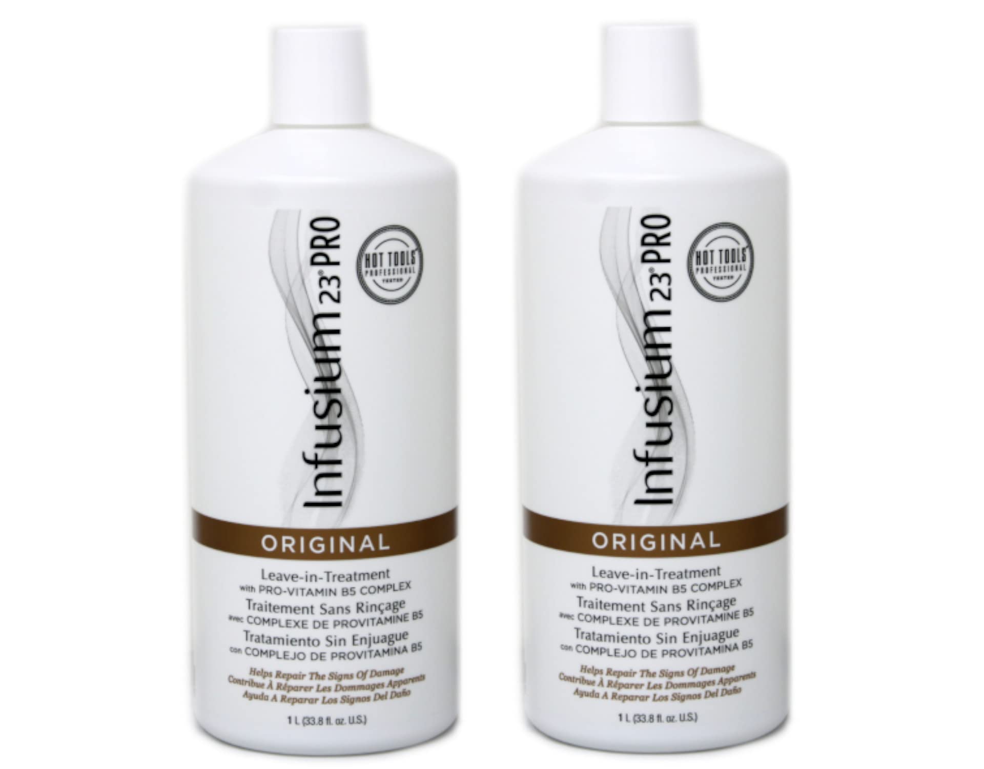 Infusium 23 Pro 23 Treatment original bottles—two-pack for at-home conditioning.