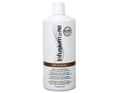 Infusium 23 Pro Treatment Original bottle back label with usage for home salon-grade conditioning.