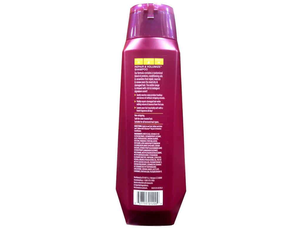 Infusium soft shine after wash demonstrating easy styling and gloss