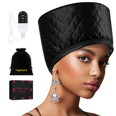 Ingeware heat cap with steam-cap design for convenient at-home conditioning