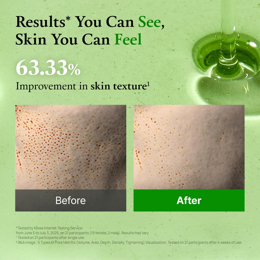 Ingredients panel image shows FULLY Green Tomato Acid 20 ingredients for balanced pores