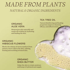 Ingreendients body wash rich lather on skin for everyday cleansing.