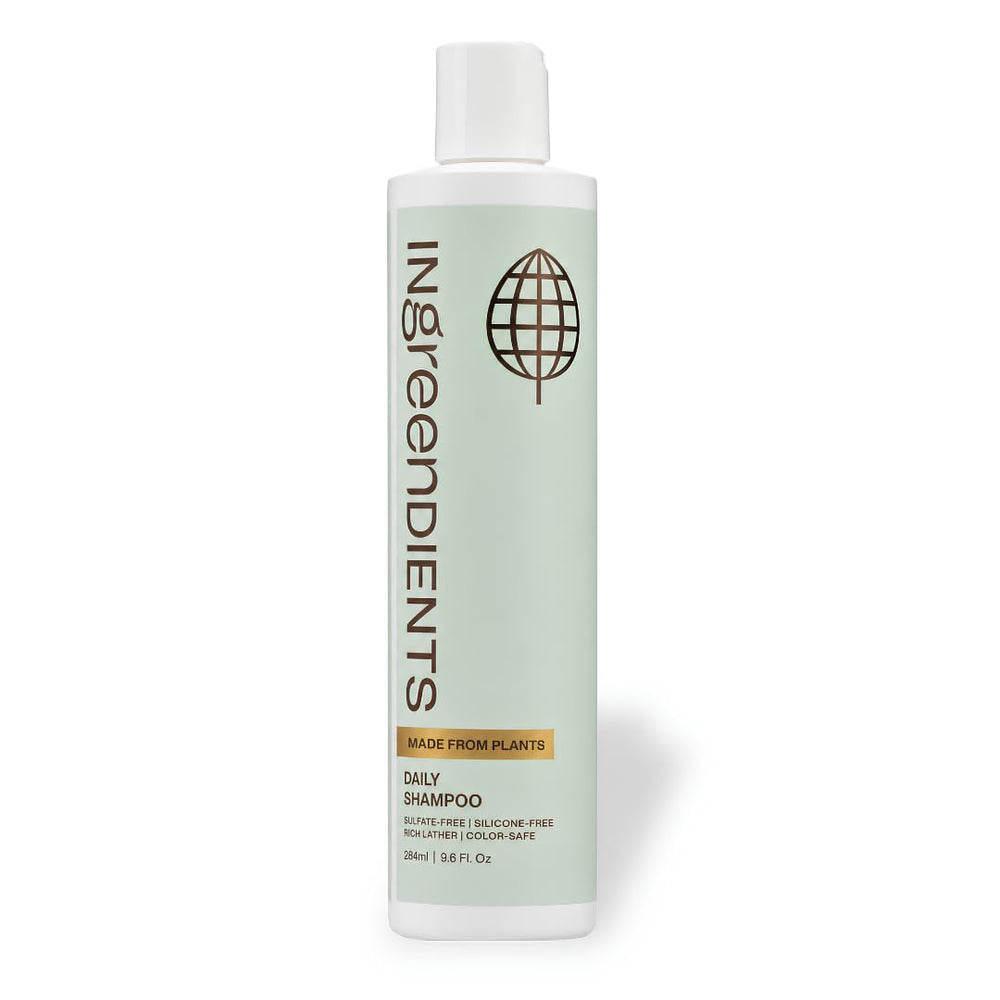 Ingreendients non-toxic vegan shampoo bottle front for daily use