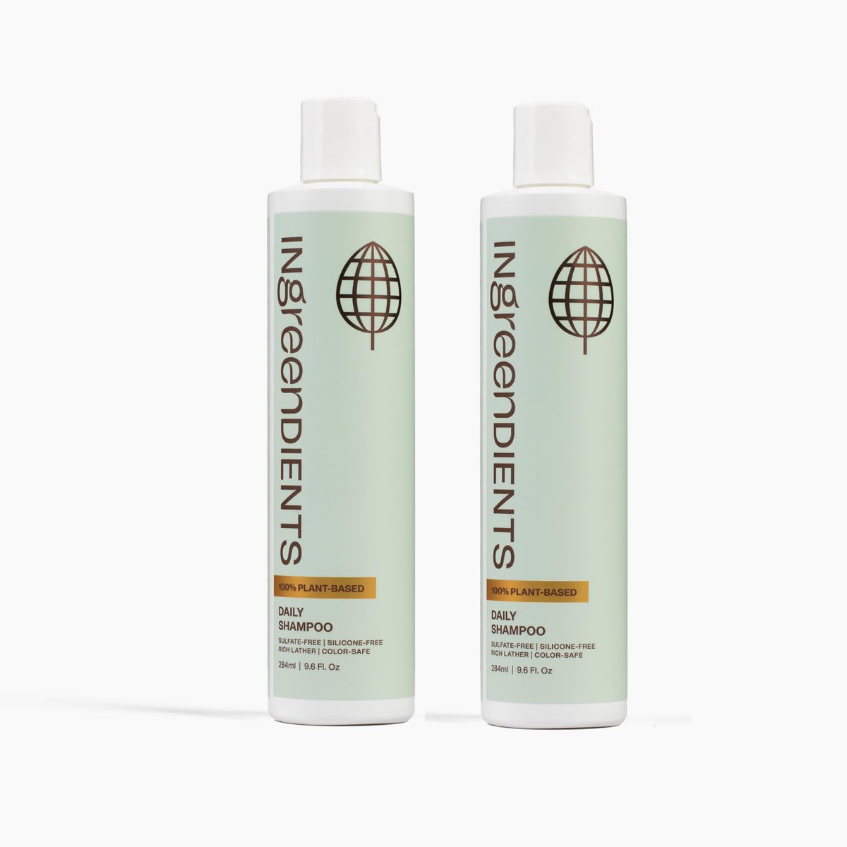 Ingreendients non-toxic vegan shampoo bottle highlighting plant-based cleansing for everyday hair care