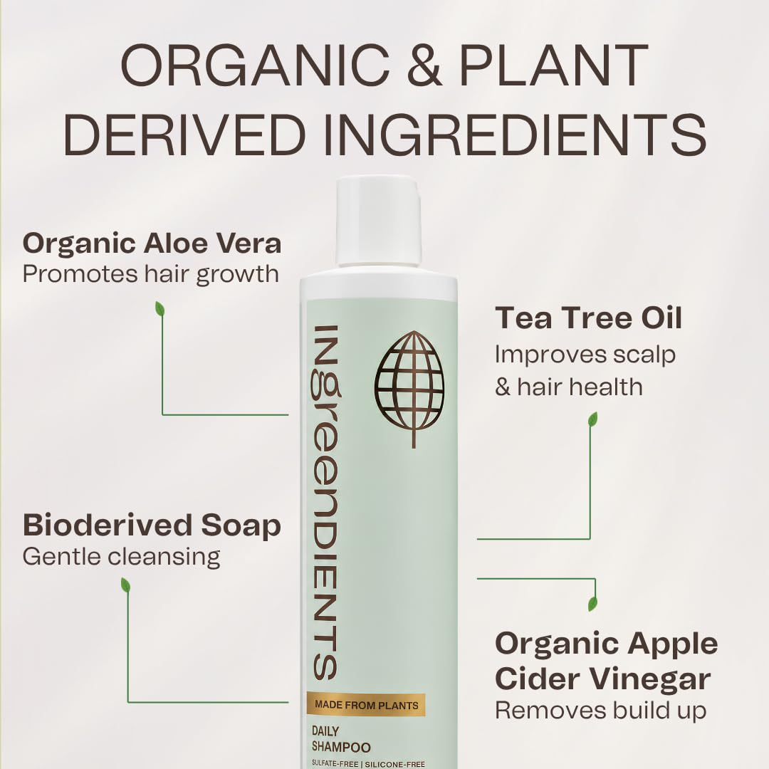 Ingreendients organic aloe vera and botanicals on the label