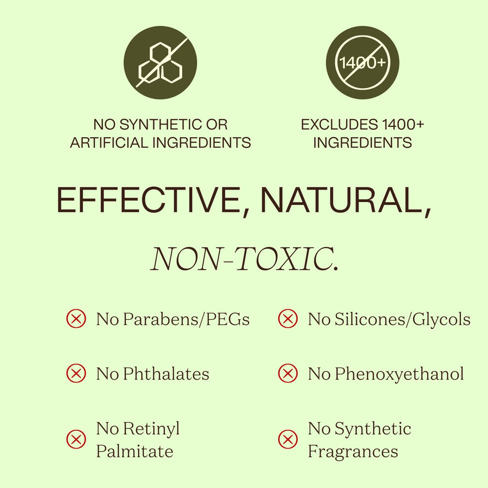 Ingreendients vegan, gluten-free, cruelty-free lotion for sensitive skin.