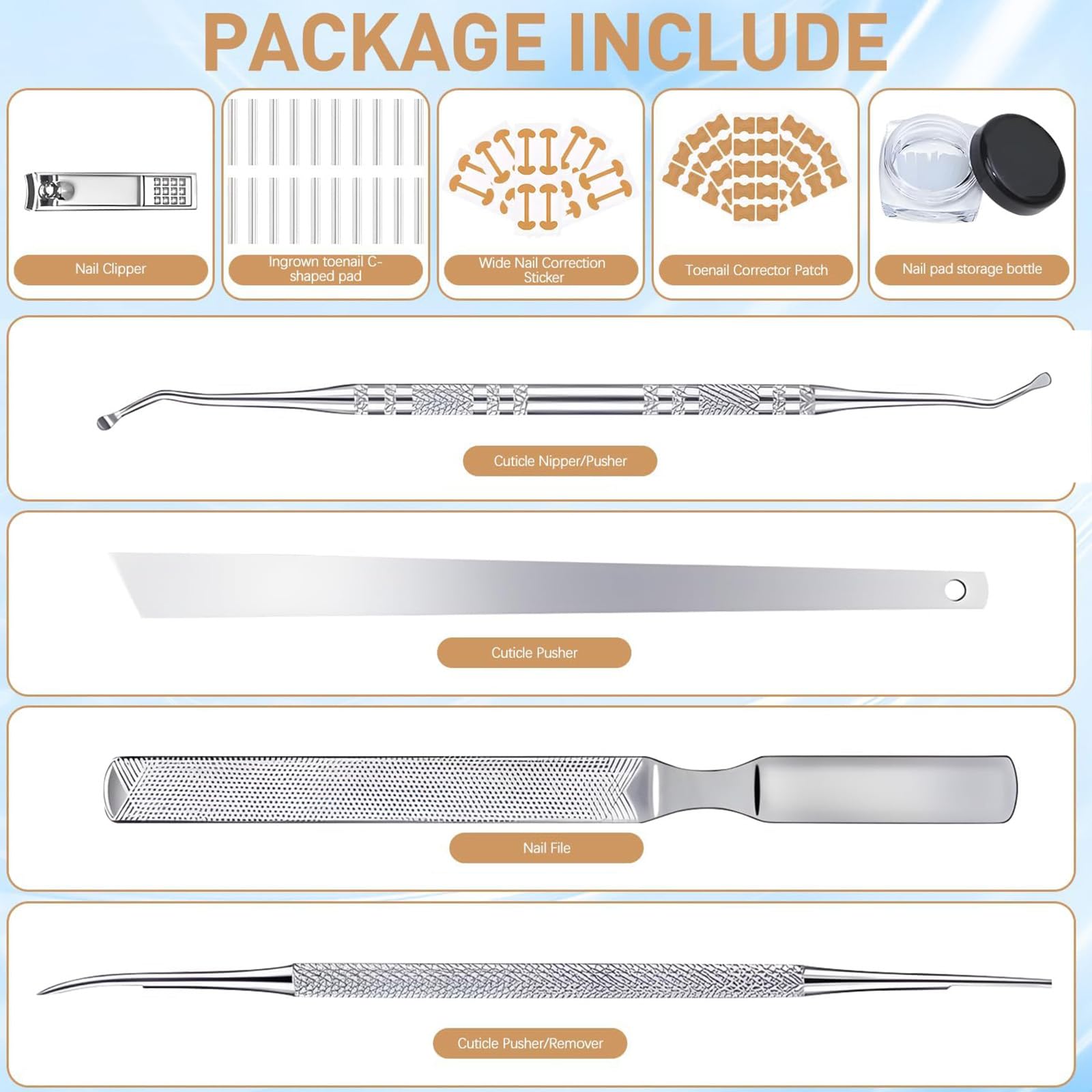 Ingrown Toenail Corrector skin-friendly strips promote airflow and comfort.