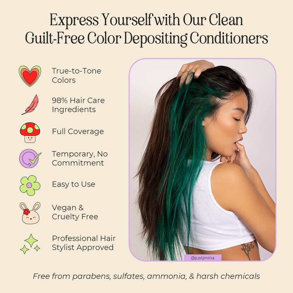 INH Emerald Green swatch card demonstrates how the color fades.