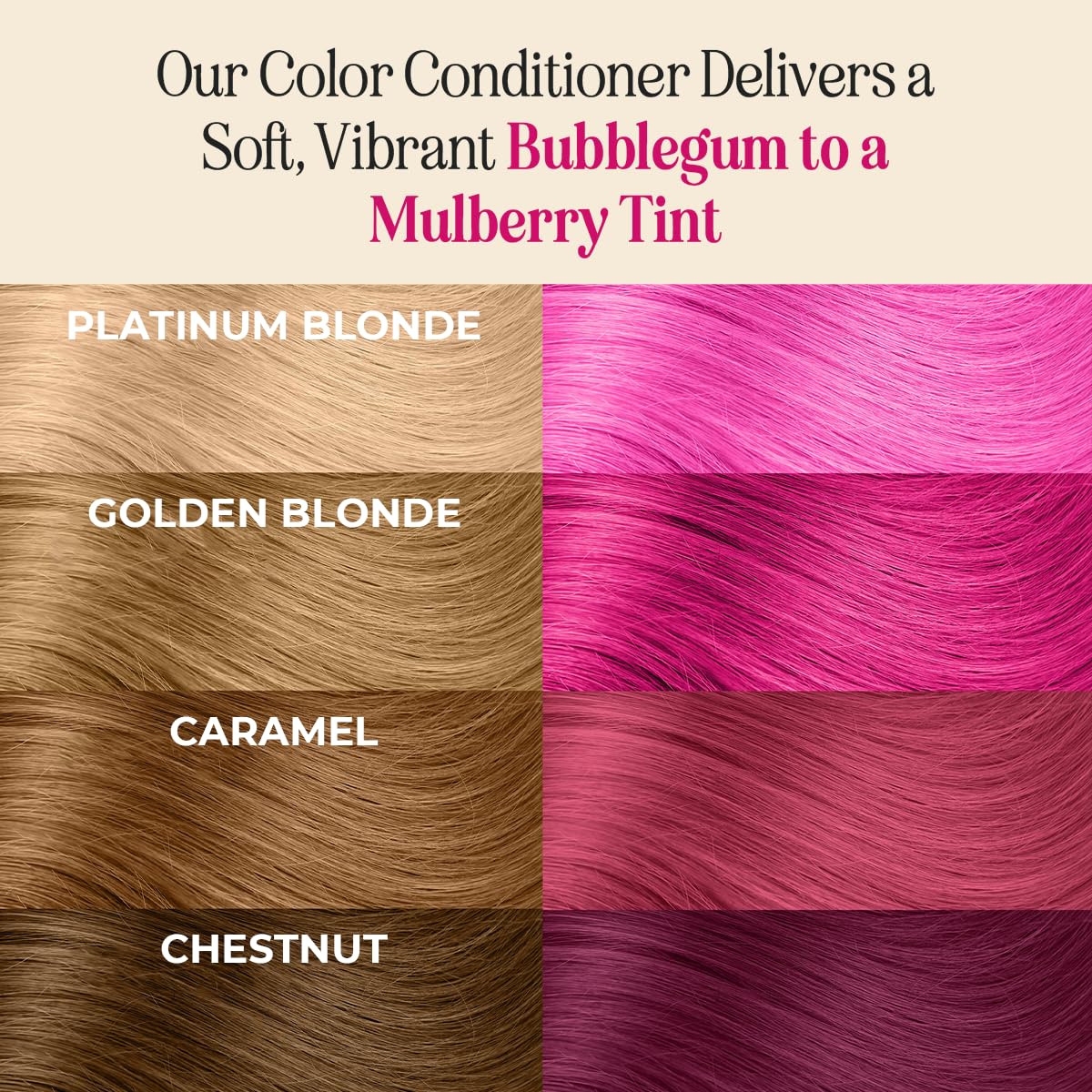 INH hair color mask closeup showing creamy texture for conditioning tint.