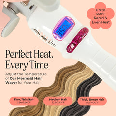 INH Hair Waver 360 swivel cord allows styling from any angle.