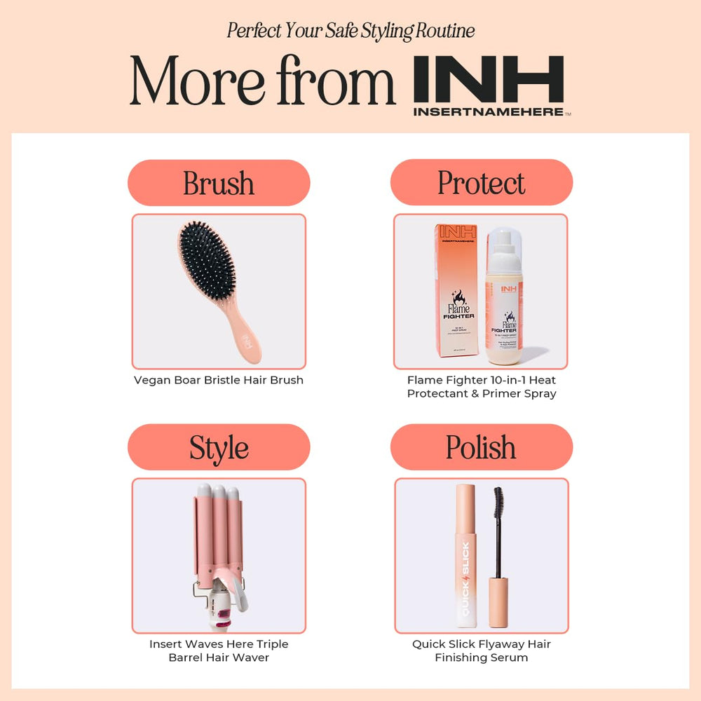 INH Hair Waver travels worldwide thanks to universal voltage compatibility.