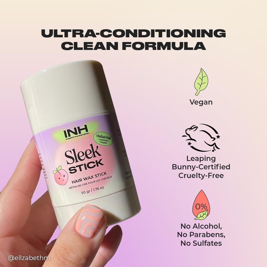 INH hair wax stick sun shield provides UV protection for healthier-looking hair.