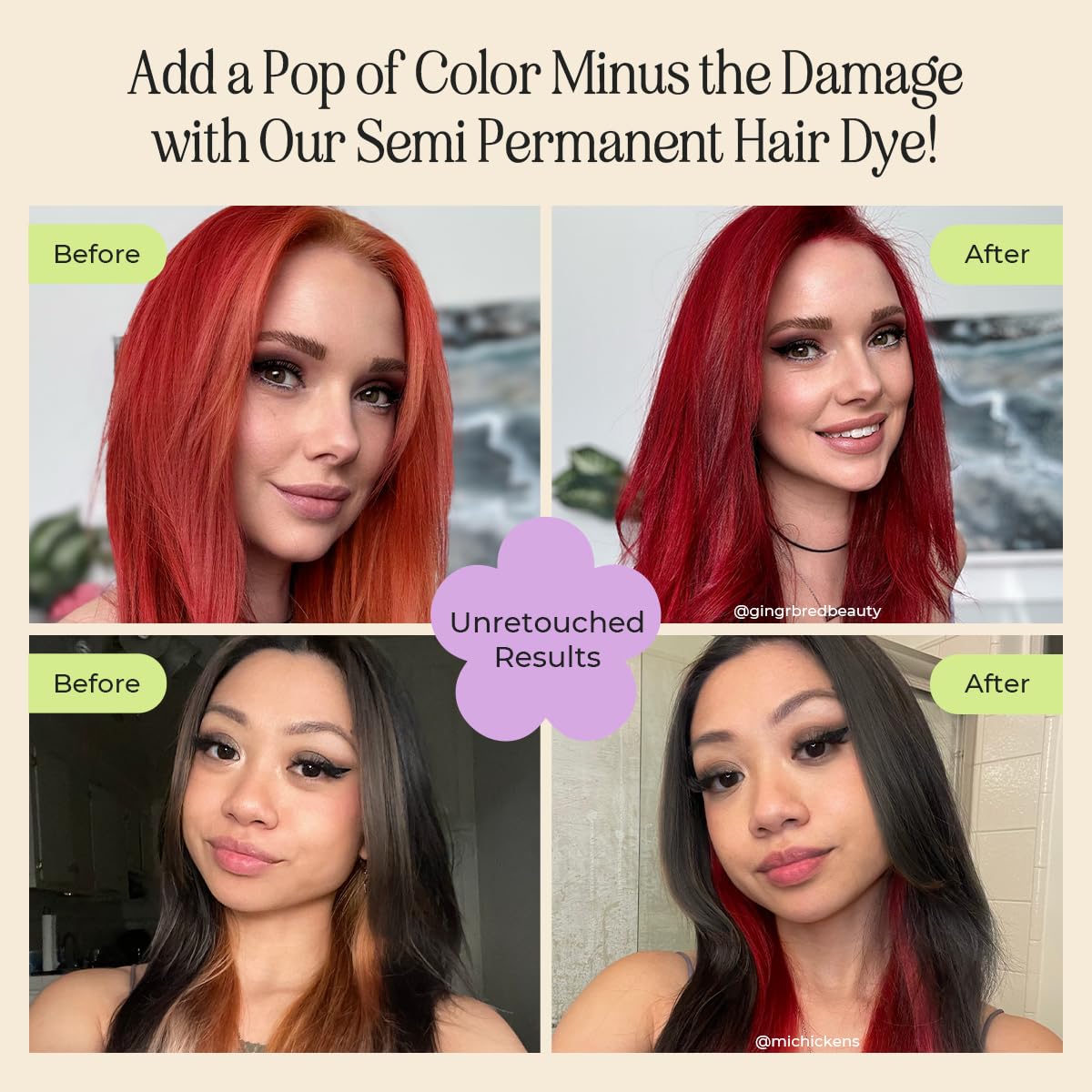 INH ruby red hair color jar ready for easy at home application.