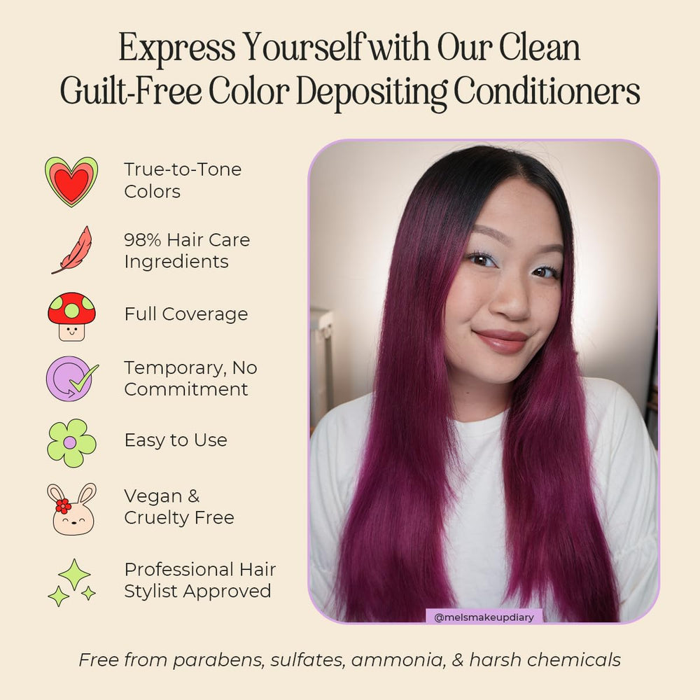 INH vegan ammonia-free formulation highlights gentle color with no harsh chemicals.