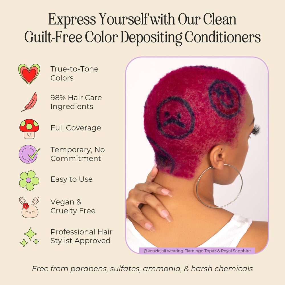 INH wet hair during application to achieve temporary vibrancy.
