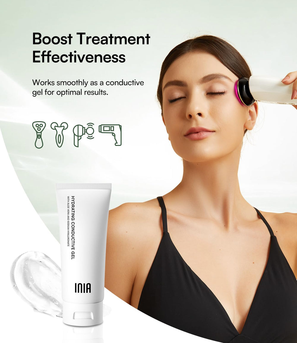INIA conductive gel home size 3.38 oz designed for regular use.