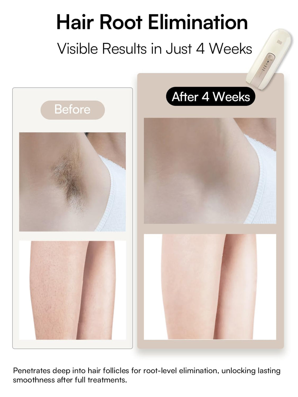 INIA Fond face-treatment highlights gentle facial use and safety.
