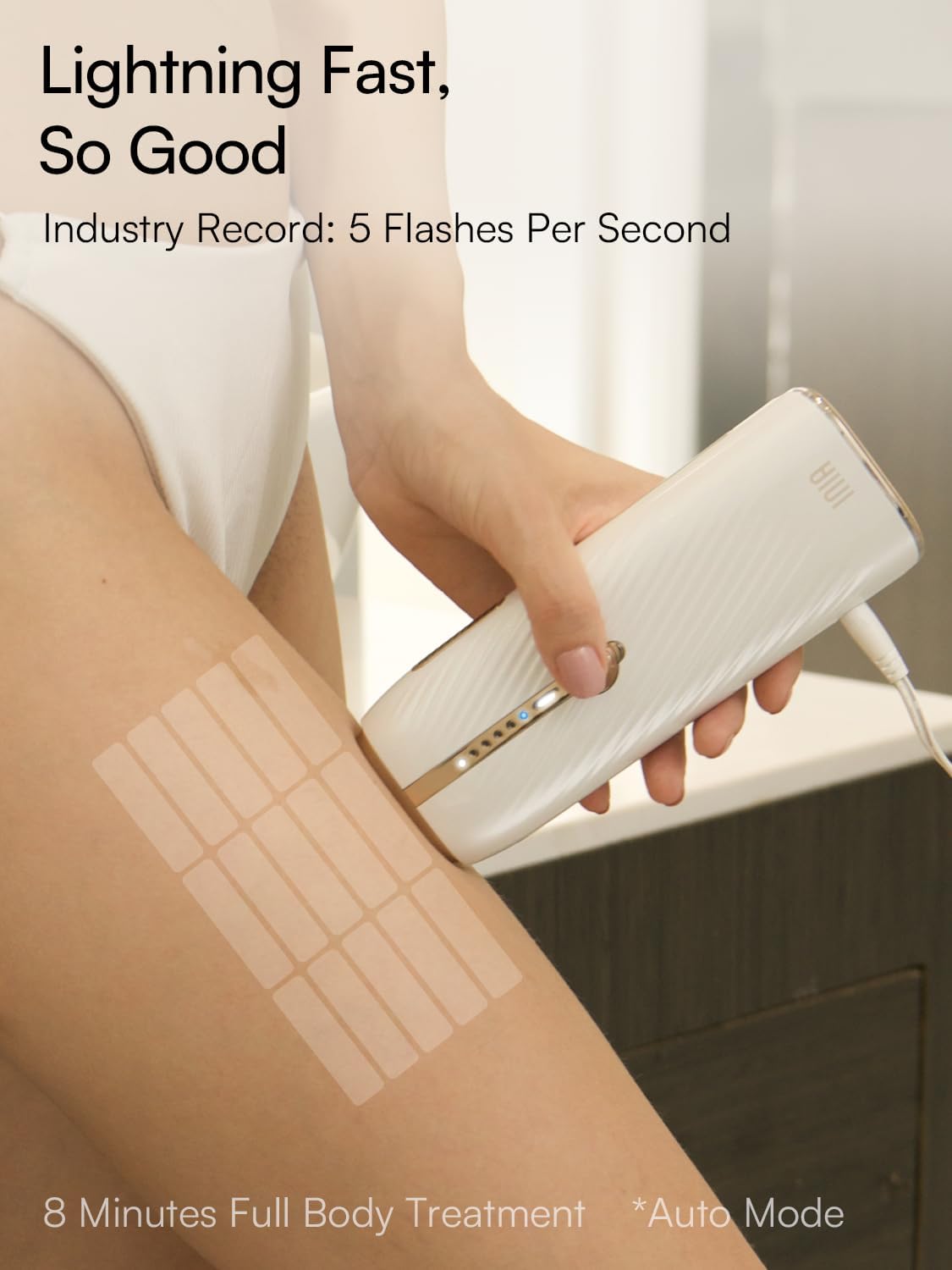 INIA Haute 5 flashes per second image showcases rapid treatment and efficiency.