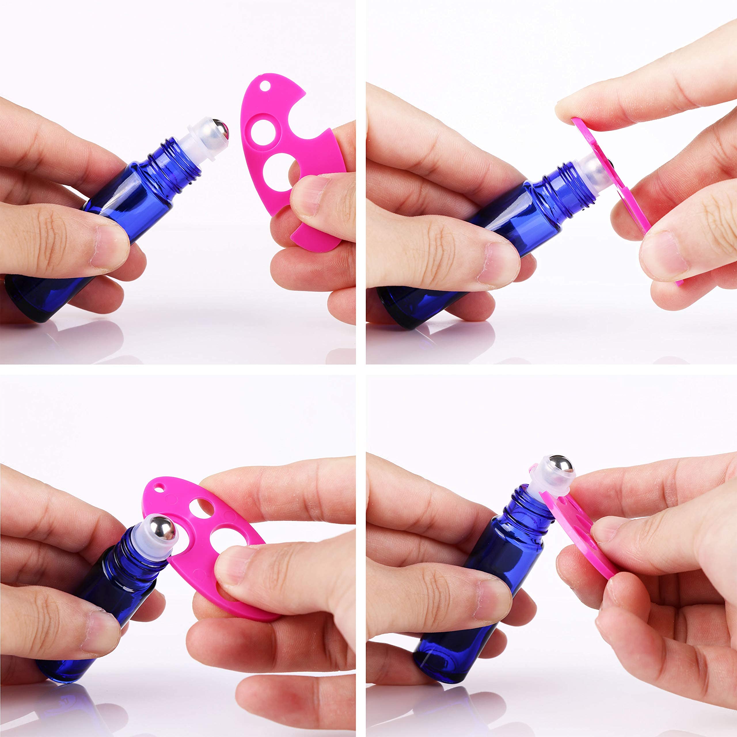 inice complete accessory set includes bottles, balls, labels, droppers, funnel and opener