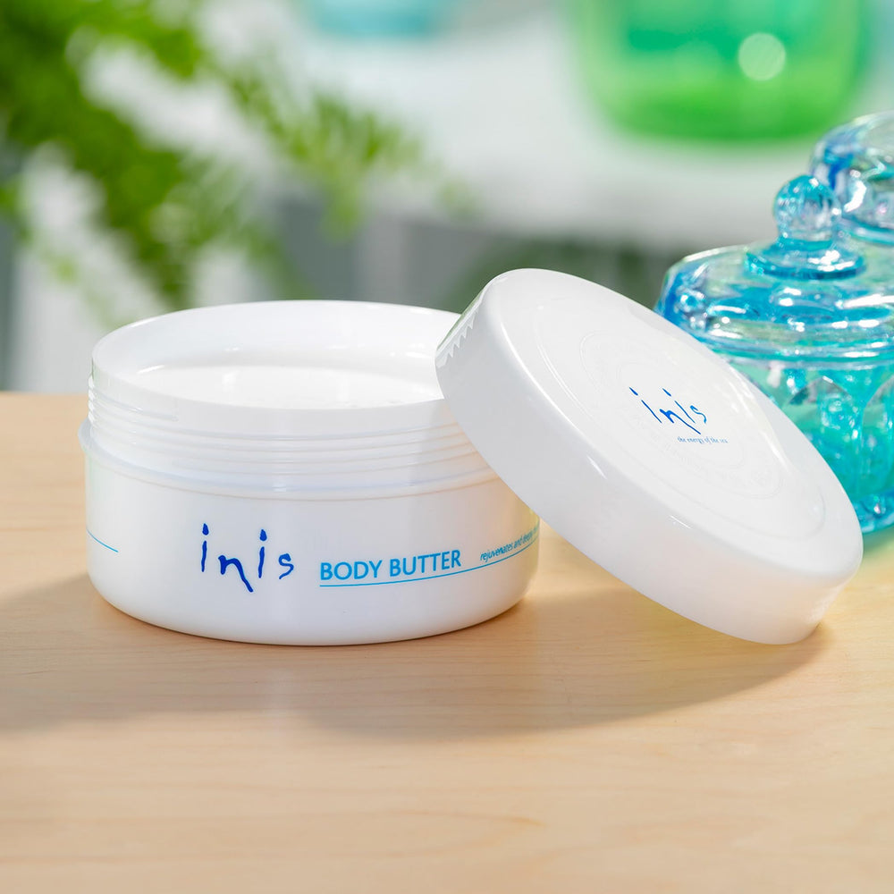 Inis Energy of the Sea butter cream swirl demonstrates luxurious texture for ongoing moisturization.