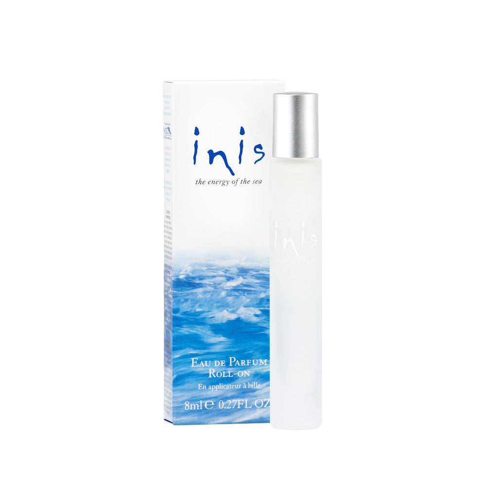 Inis Energy of the Sea roll-on bottle close-up for daily coastal freshness.