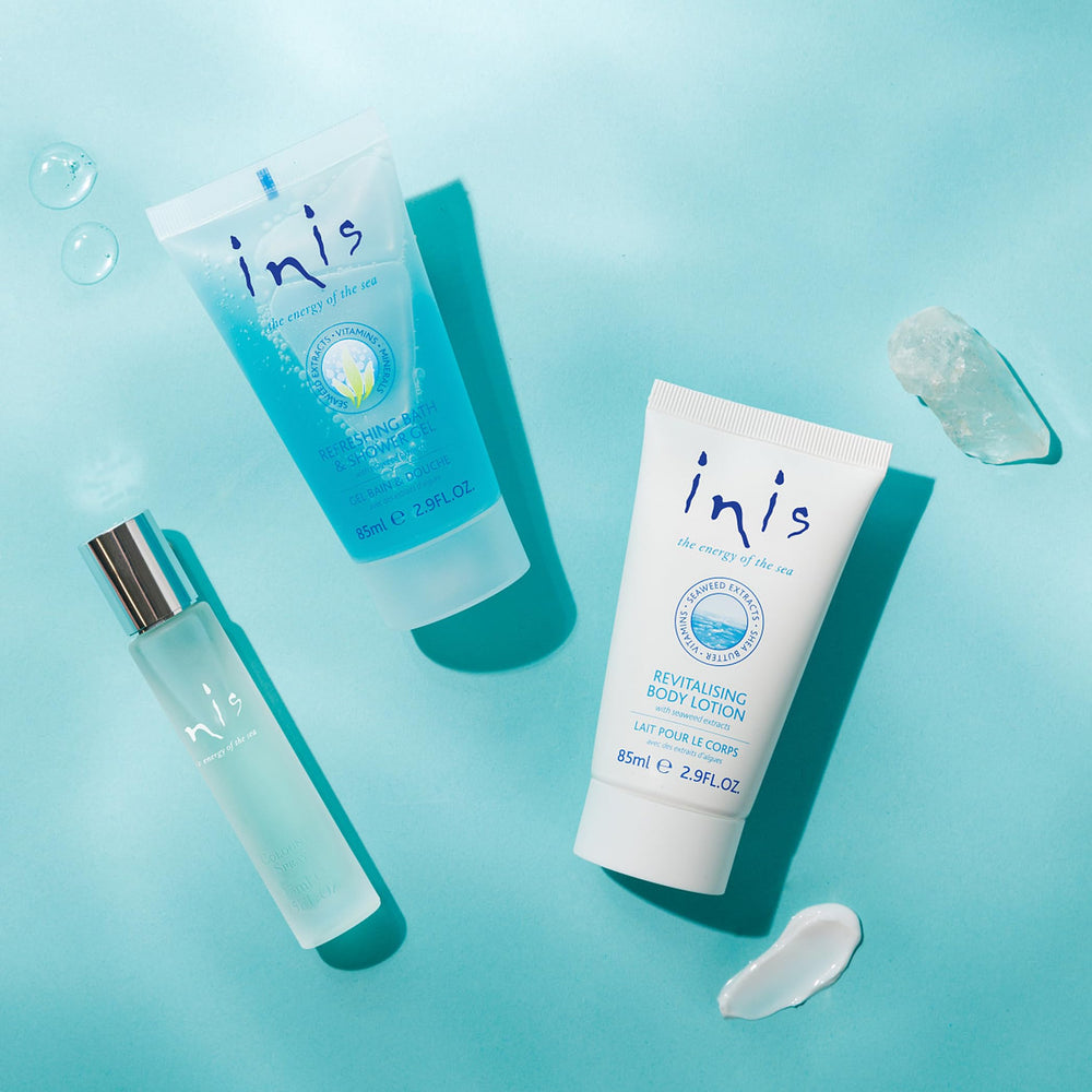 Inis coastal scent profile image highlights Atlantic-inspired fragrance notes.