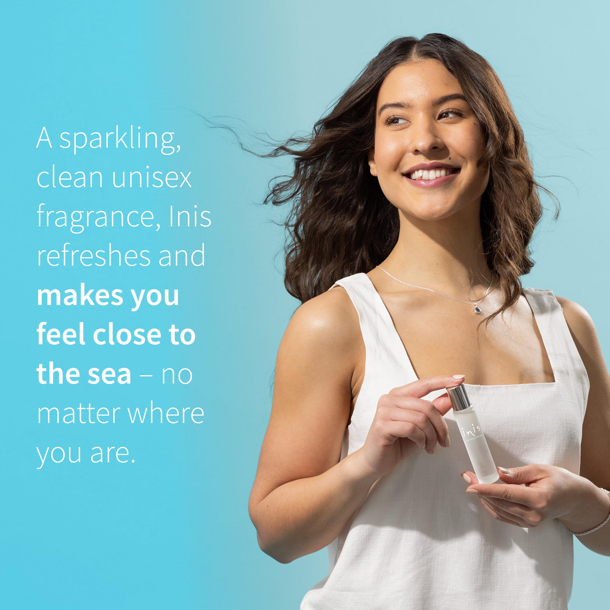 Inis energy of the sea packaging shows marine life initiative logo for eco-conscious choice.