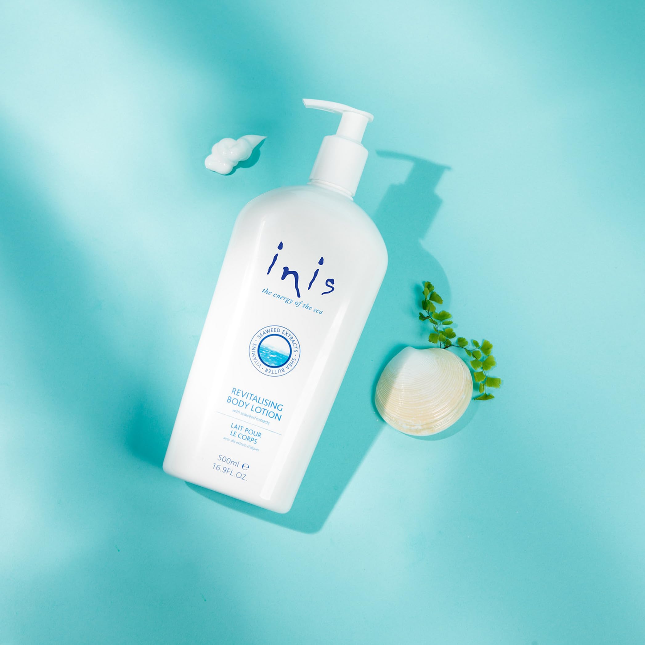 Inis luxury body lotion tub application demonstrates indulgent everyday skincare ritual