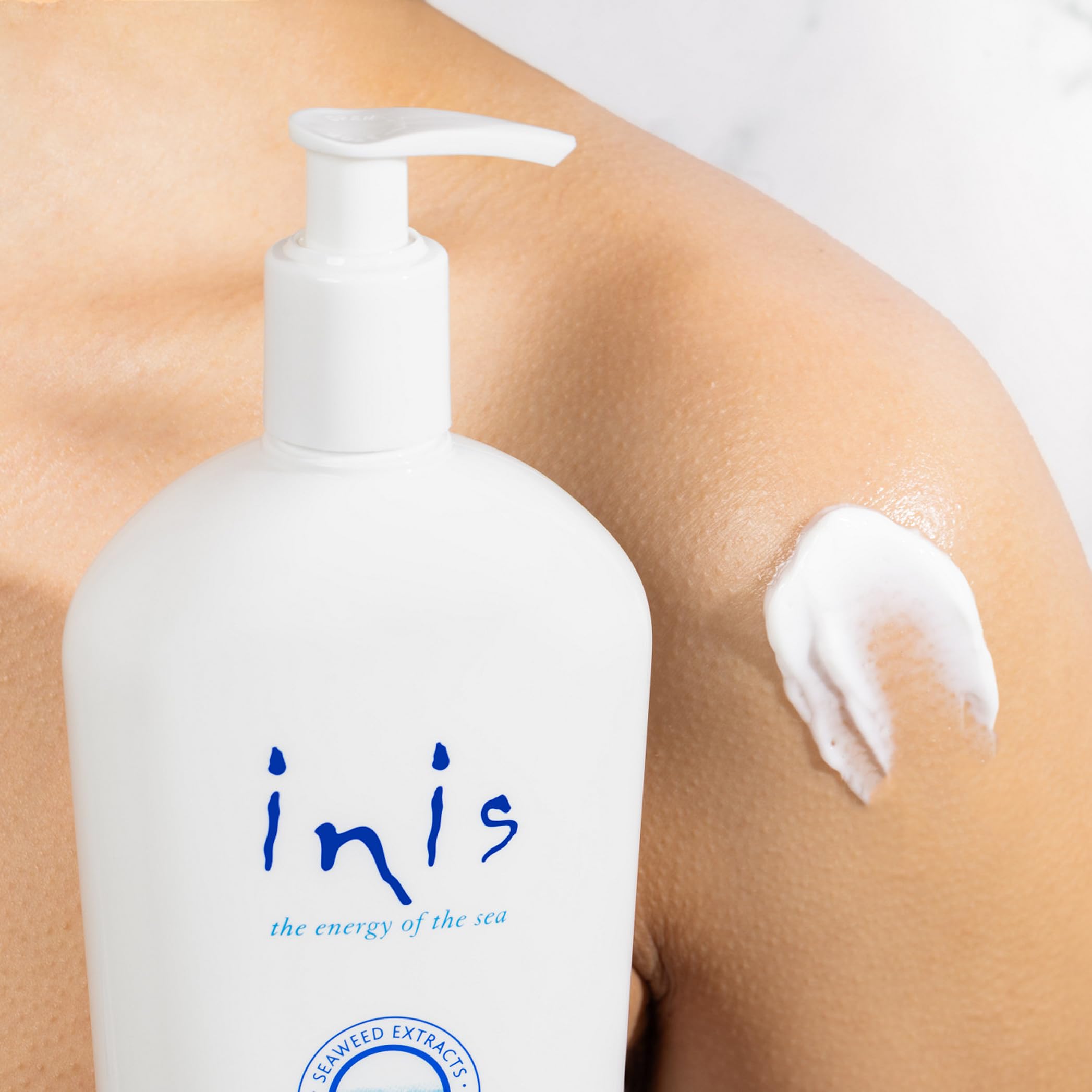 Inis sparkling coastal fragrance icon emphasizes refreshing scent and mood uplift