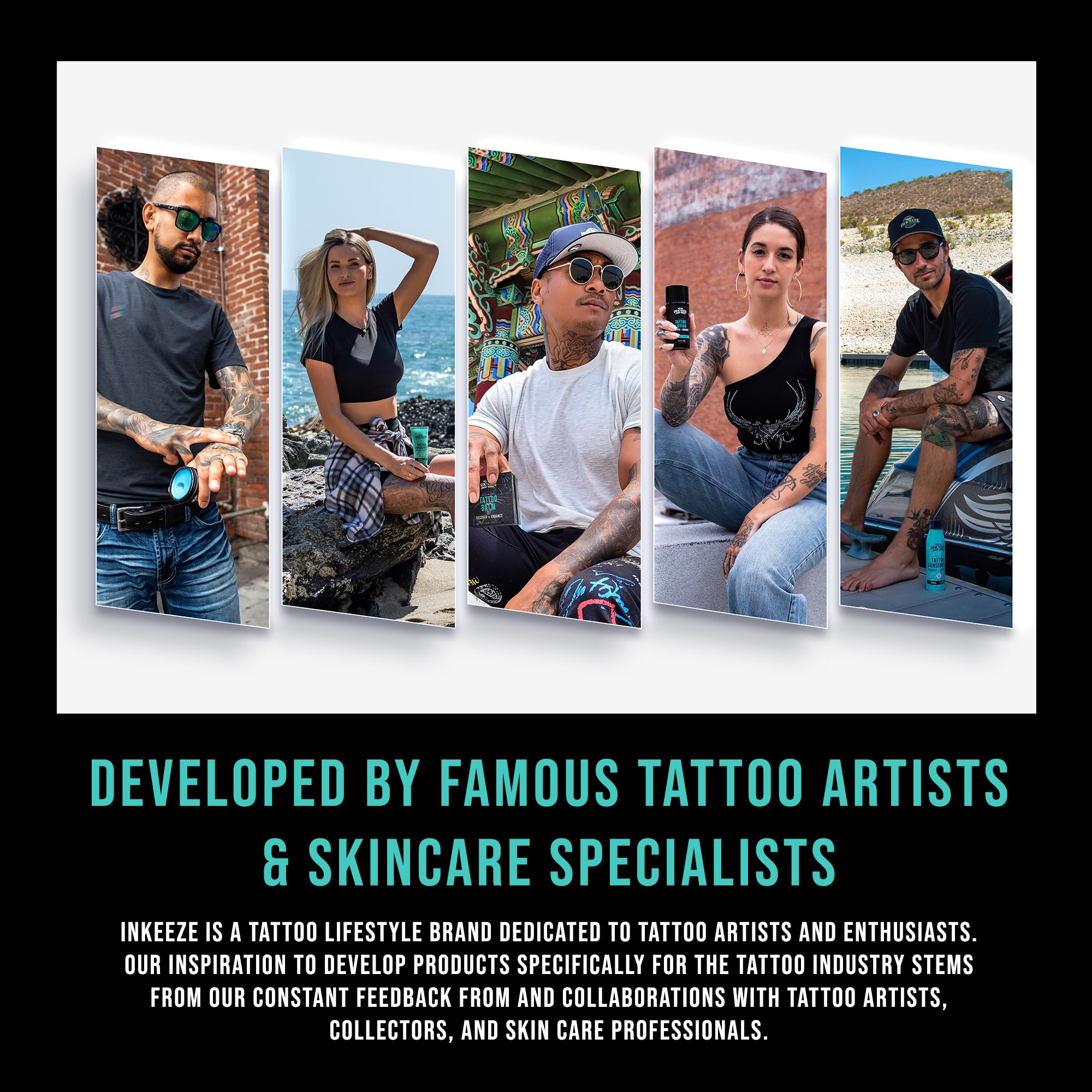 INK-EEZE Green Tattoo Ointment lavender fragrance for post-tattoo care and soothing relief.