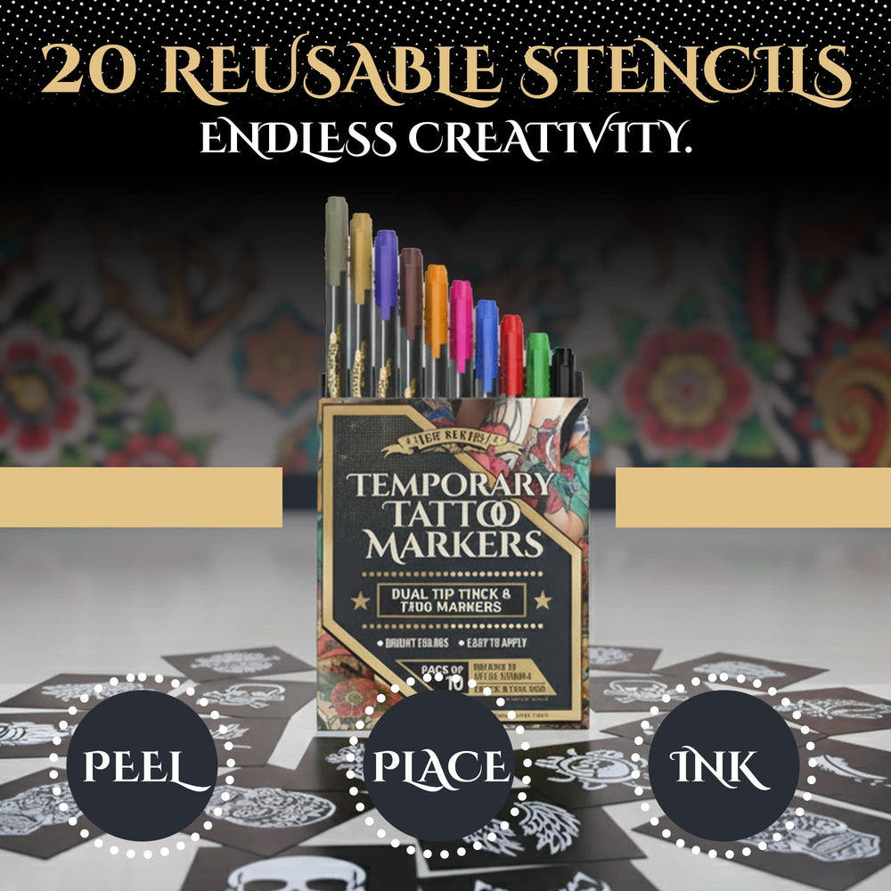 Ink Scribd Tattoo Pen Kit ideal for parties and festivals