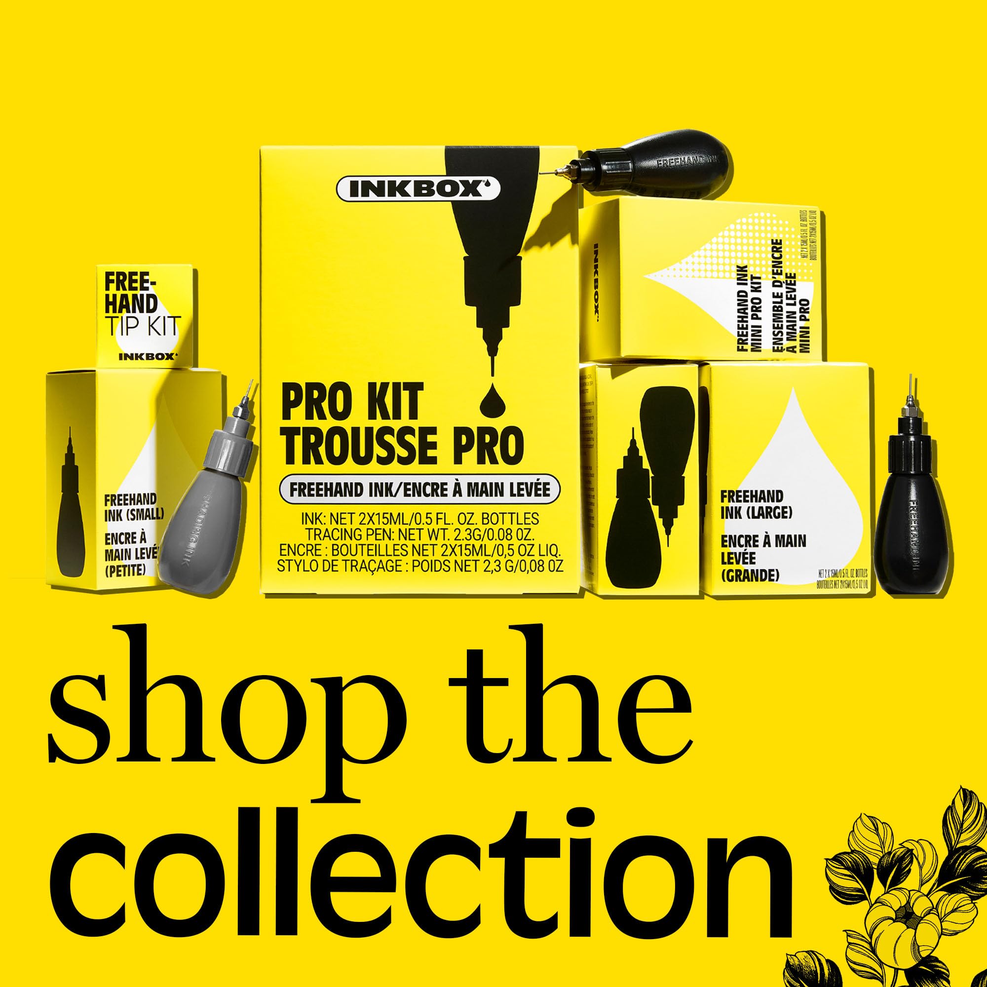 Inkbox Freehand ink packaging is compact for on-the-go creativity.