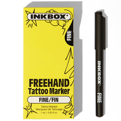 Inkbox Freehand Marker fine-tip close-up for precise intricate tattoo design.