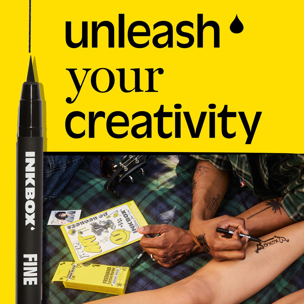 Inkbox Freehand Marker works across skin tones for even color results.