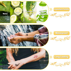 InkForge 32 stencil designs for versatile body art projects.