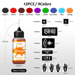 InkForge stencil sheets with 130 designs for quick, creative tats at home
