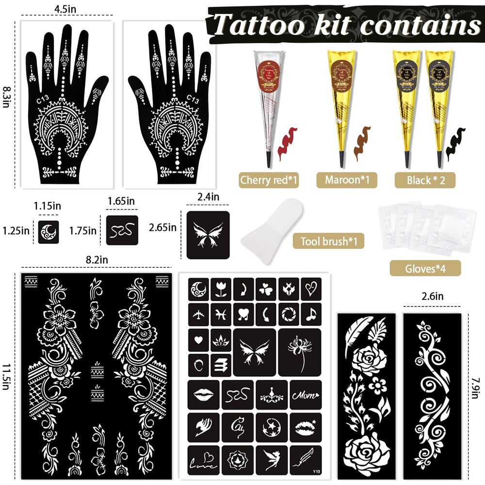 InkForge tattoo kit contents showing colors, gloves, and tools for DIY art.