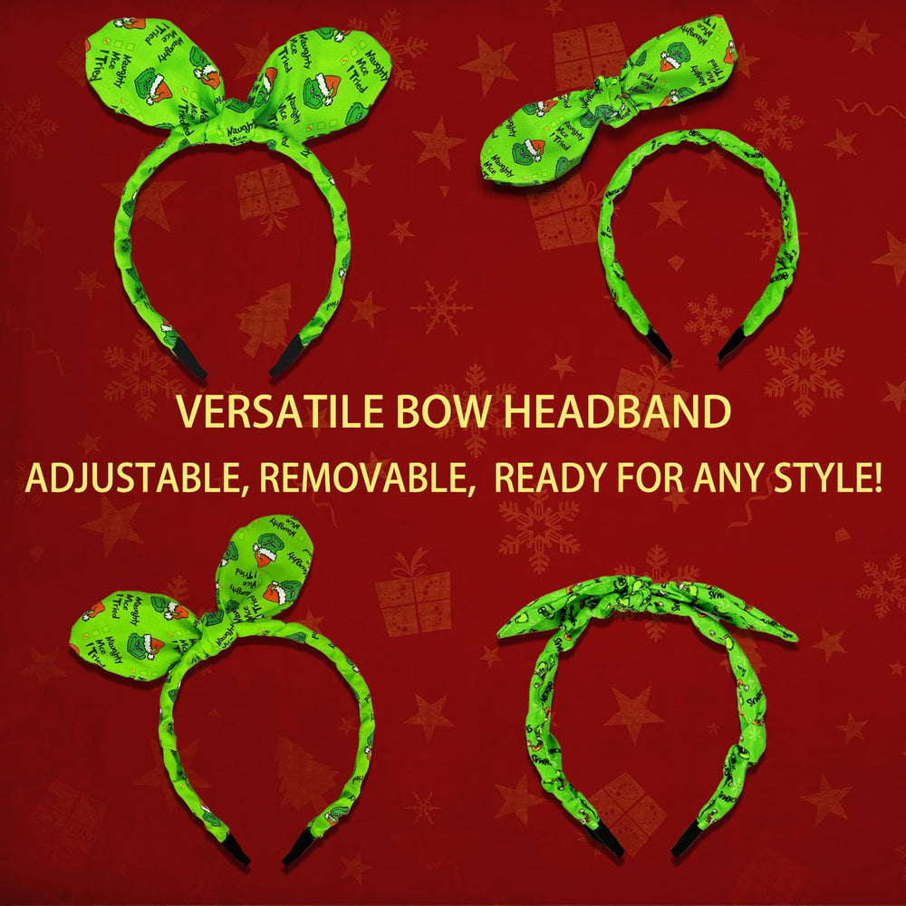 INLOLLY Griench headband features a removable bow for versatile looks