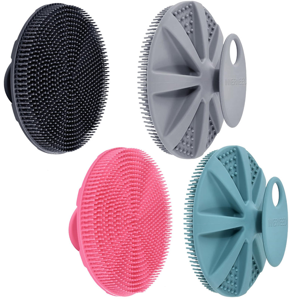 INNERNEED food-grade silicone body scrubber handheld for hygienic cleansing and exfoliation.