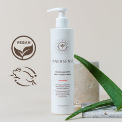 INNERSENSE avocado-oil closeup highlights nourishing plant oils for softer hair.
