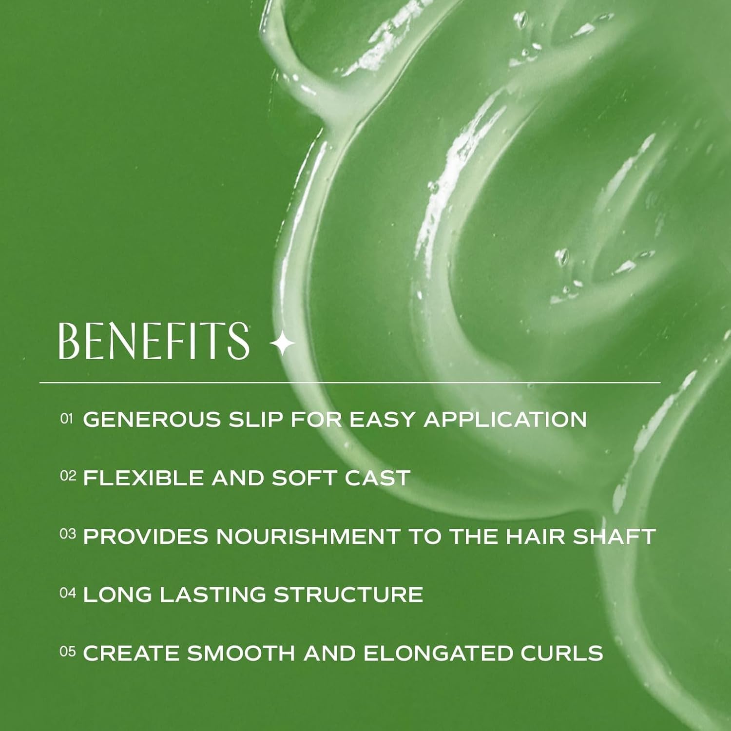 INNERSENSE Curl Memory Gel refill pouch demonstrates long-lasting curls and nourished strands.