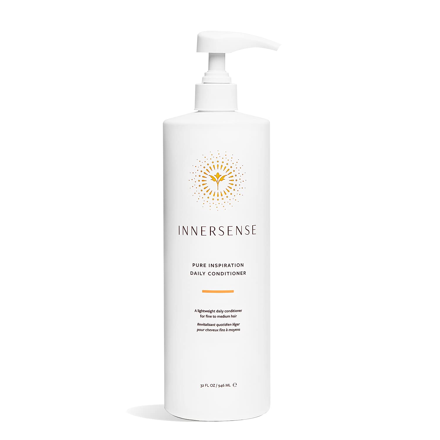 INNERSENSE Daily Conditioner bottle shows lightweight hydration for detangling and shine.