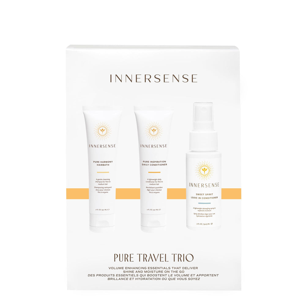 INNERSENSE Detangled soft-hair look highlights smoother styling on the go.