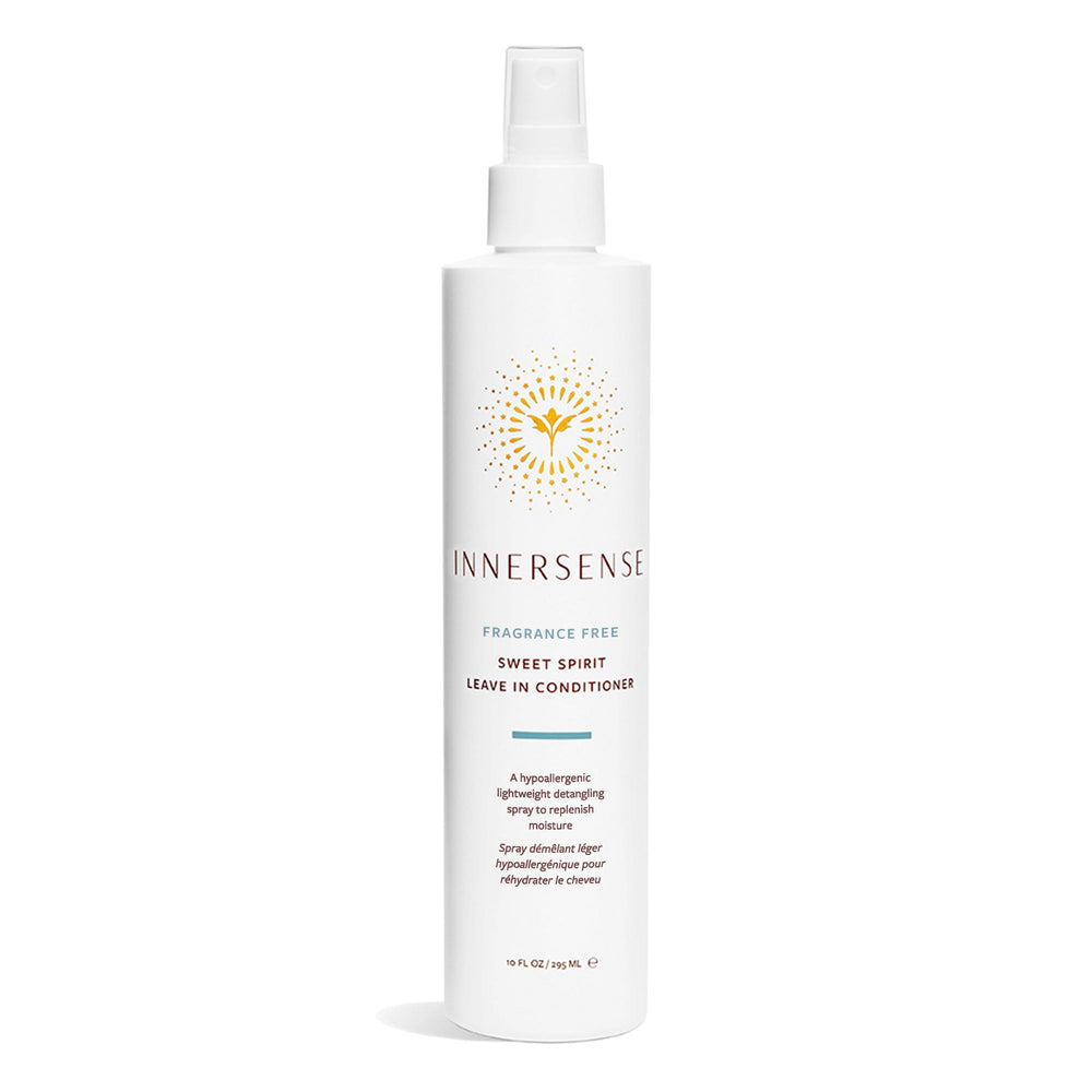 INNERSENSE fragrance-free Sweet Spirit leave-in bottle for detangling and hydration