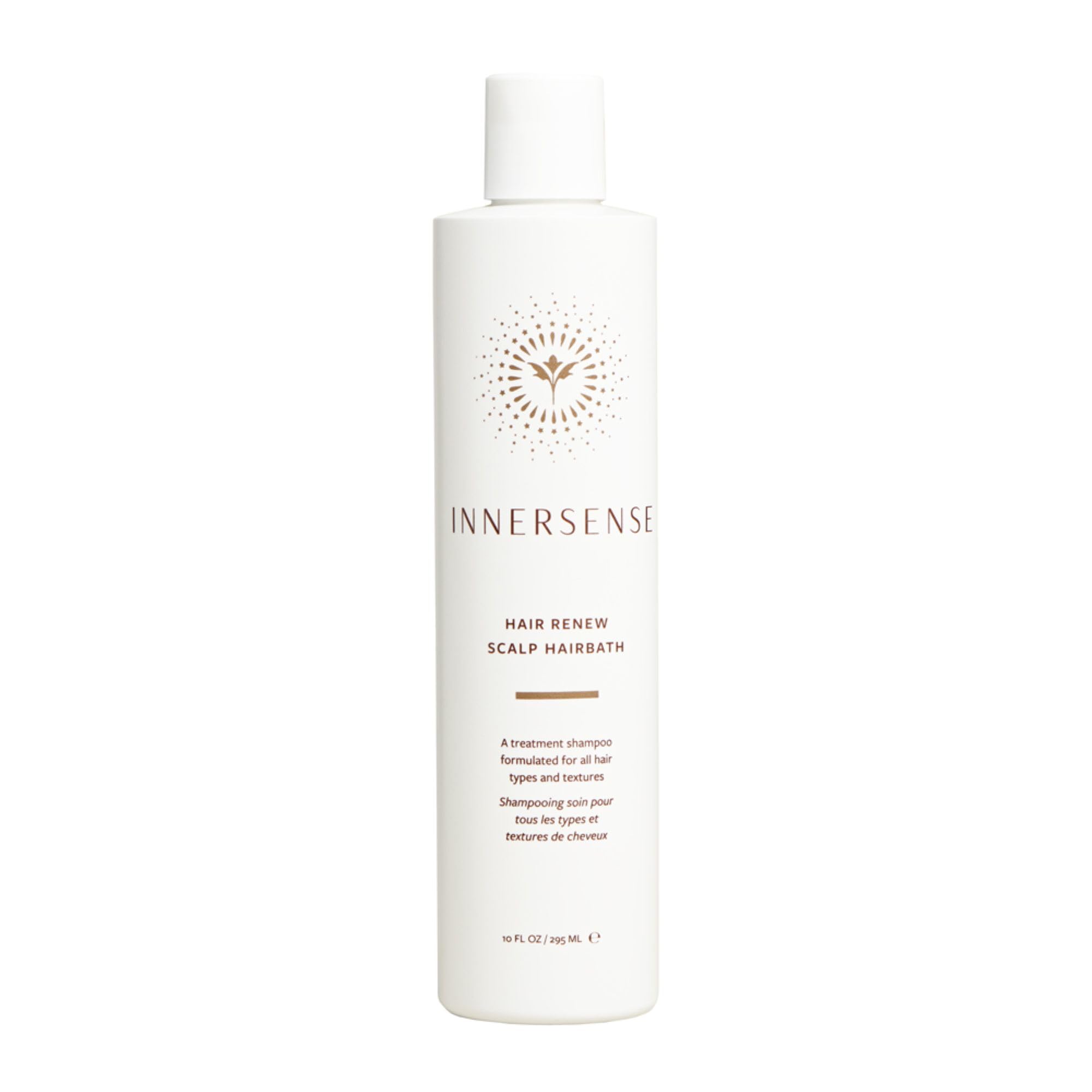 INNERSENSE Hair Renew Scalp Hairbath bottle ready for a soothing scalp cleanse and hydration.